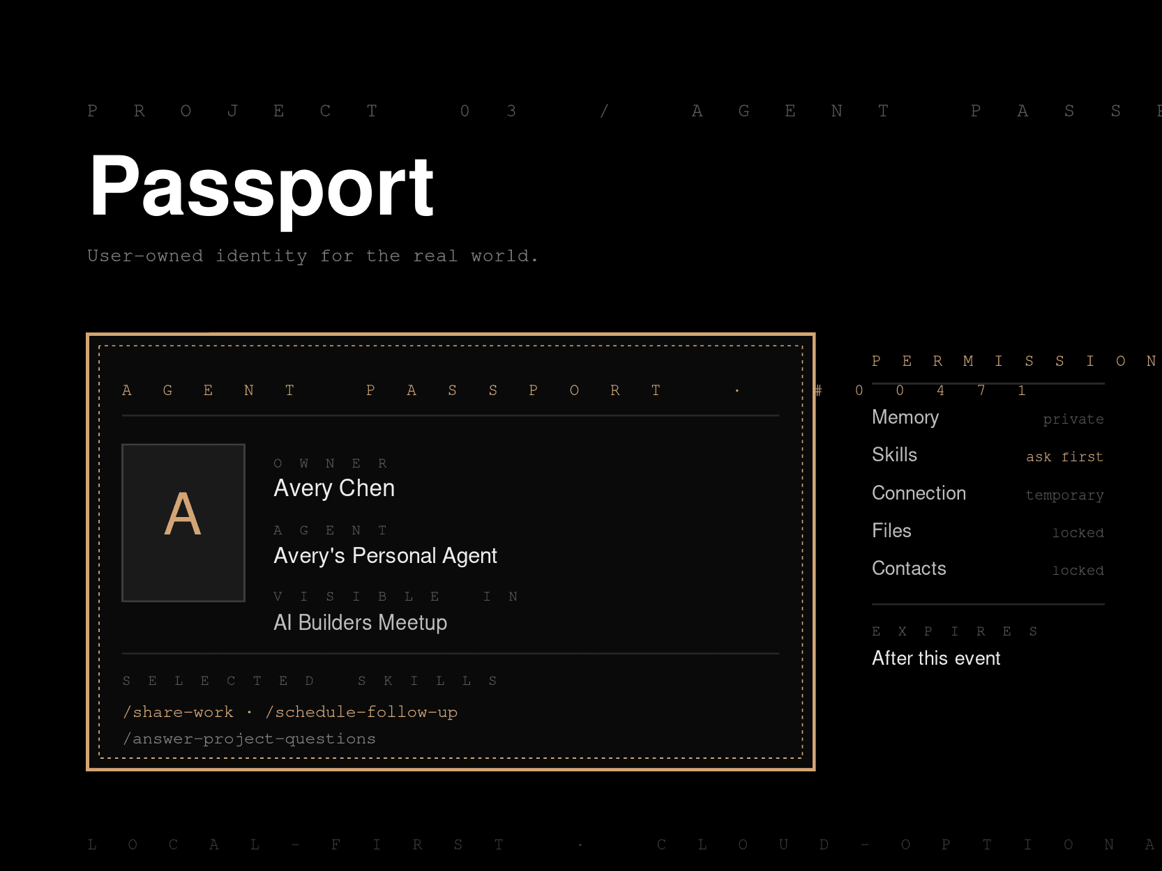 Agent Passport 视觉